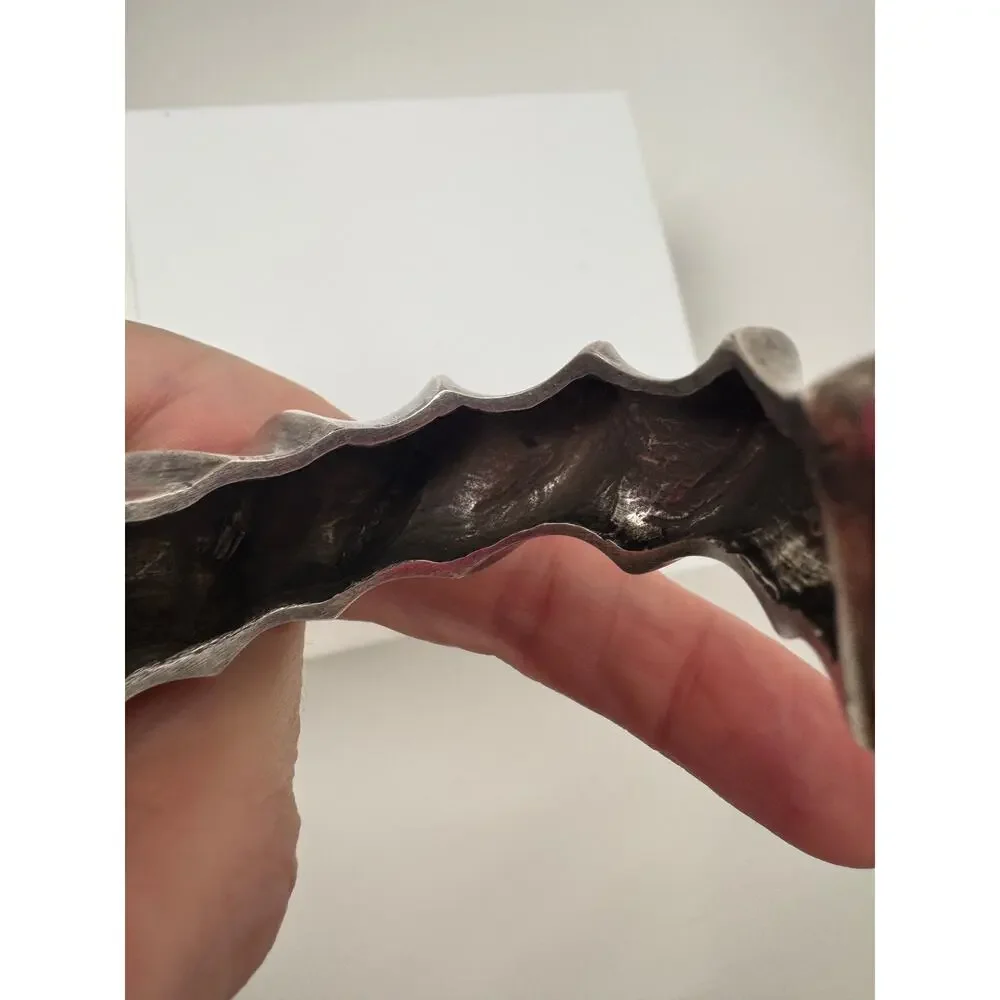 Doug Paulus Signed Silver Cuff Bracelet NWOT Sculptural Designer Jewelry